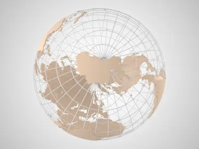 Globe News Skalton Vanilla Color 3D model