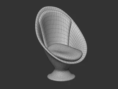 Unique Design Abstract Lobby Set 3D model