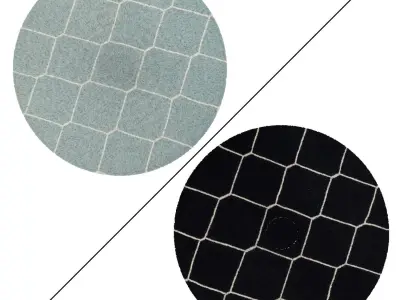 Round Rug Set 79 3D model