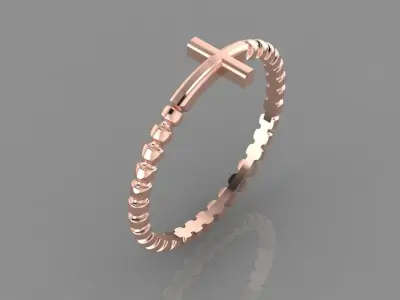 Cross Ring 3D print model