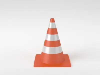Street Traffic Cone 3D model