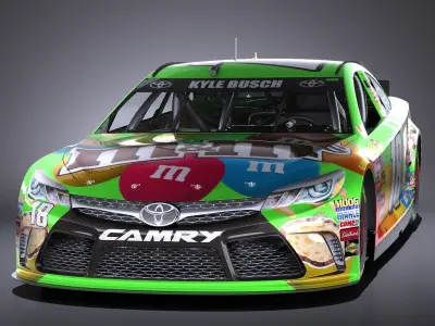 Nascar MnMs Kyle Busch 2017 VRAY 3D model