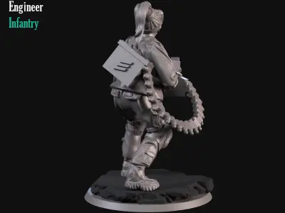 Girl Engineer 3D print model