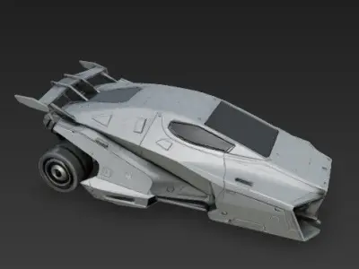 3D Printable Futuristic Anti Gravity Vehicle Model 3D print model