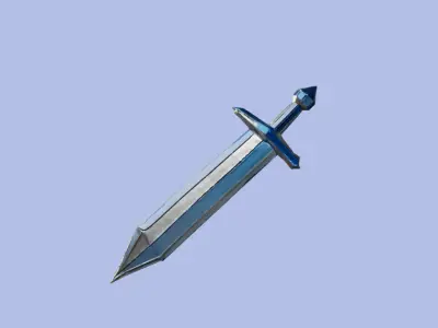 Low-Poly Sword Free 3D model