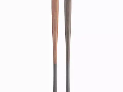 Baseball Bat Set B Low-poly 3D model