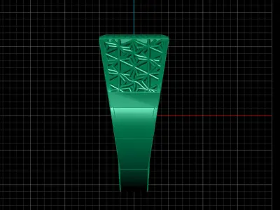 Print Ready STL 3DM  Gents Rings Diamond Men Ring  3D print model 40