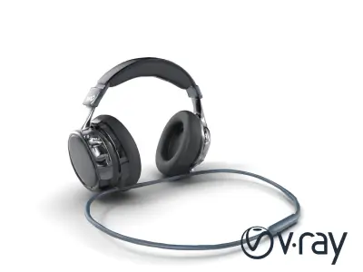 Rugged Sports Headphones Dynamic Audio model pack Low-poly 3D model