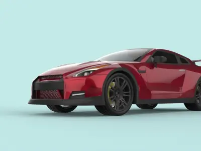modern car design  3D model