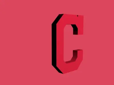 Cleveland Indians Team Logo 3D model