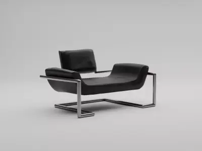 Leather Chairs furniture pack 3D model