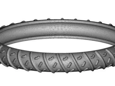 Innovative Bicycle Tyre 3D print model