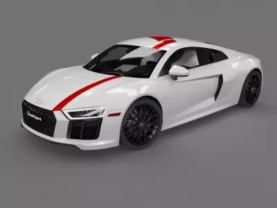 Audi R8 Coupe 2018 Model 3D model