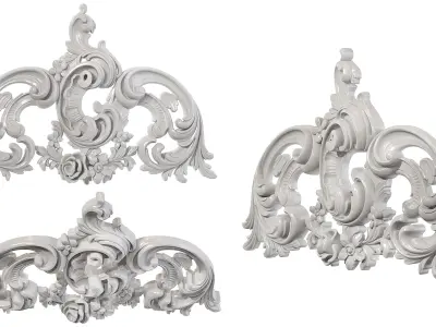 Classic carved 135 3D model