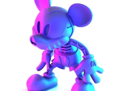 Creepy Mickey Mouse Bones toy 3D print model