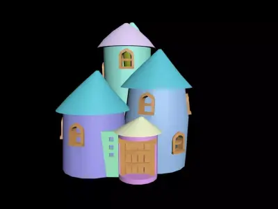 Medieval House 49 3D print model 3D model