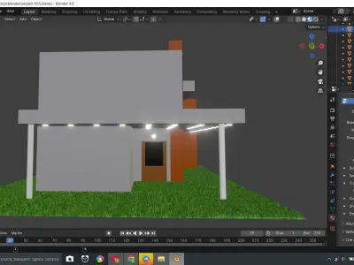 modern house 3D model 20