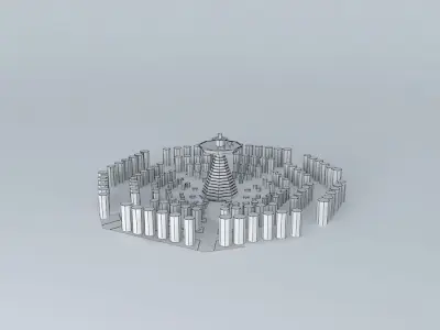Octagon City 3D model