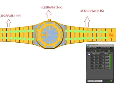 Royal Oak H57475 3D print model