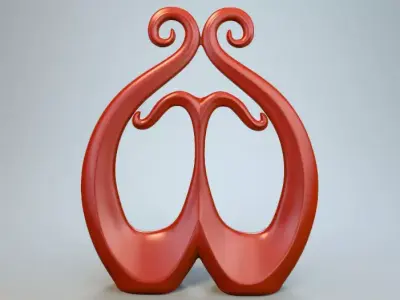 Abstract Figure 3D model 6