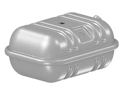 Aluminium Alloy Truck Fuel Tank 3D model
