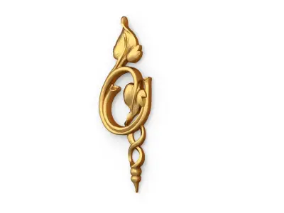 Classic carved decor ornament 498  3D print model