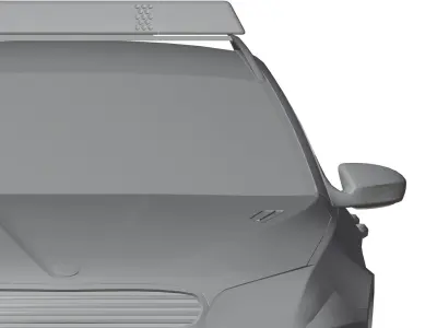 Police car unbranded 3D model