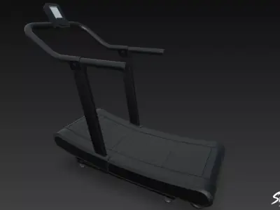AirRunner Treadmill Low-poly 3D model