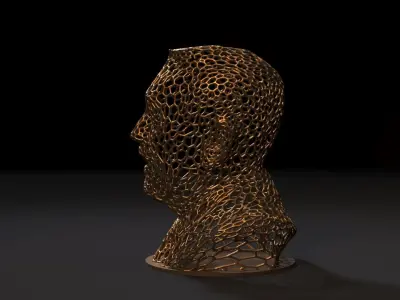 Walt Disney Bust 3D print model