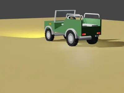 safari car 3d model  Free low-poly 3D model