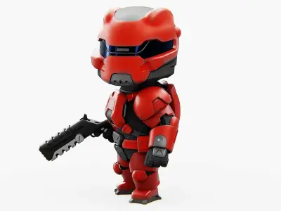 TOON TROOPER IGOR  Rigged for Unreal Engine - Unity - MIXAMO  3D model