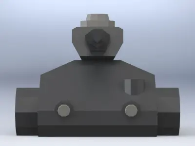 TANKE toy tank 3D model