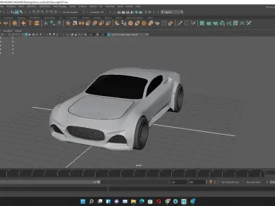 Concept 3d Car Model low poly and High Poly 3D model
