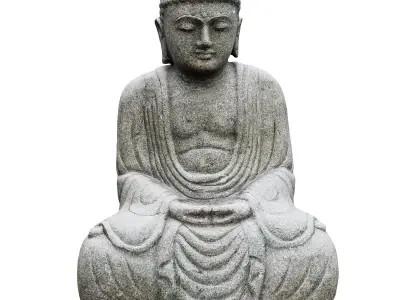 Garden sculpture Buddha 3D model