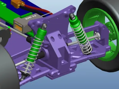 RC car model 3D model