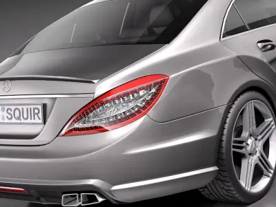 Mercedes CLS63 AMG 2012 3D model