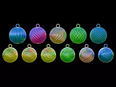 Christmas Balls 3D print model