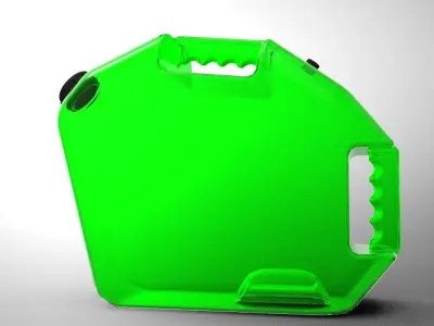 Plastic Fuel Carrying Can Low-poly 3D model