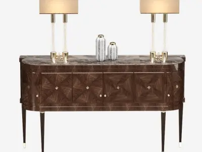 Luxury Dining Set 3D model