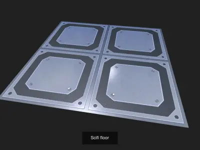 Scifi assets collection 3D Model Pack