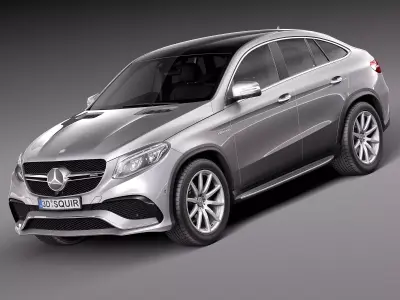 Mercedes-Benz GLE63 AMG Coupe 2016 3D model