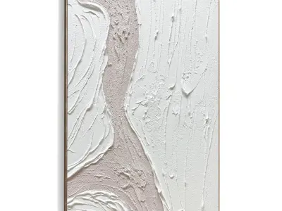 Plaster Two Photo Frame 509 Low-poly 3D model