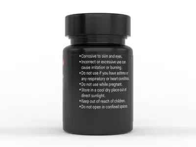 Bath Salt Bottle Free 3D model