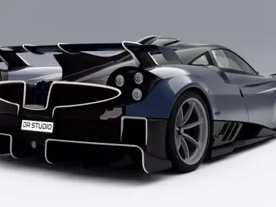 Pagani Imola Low-poly 3D model