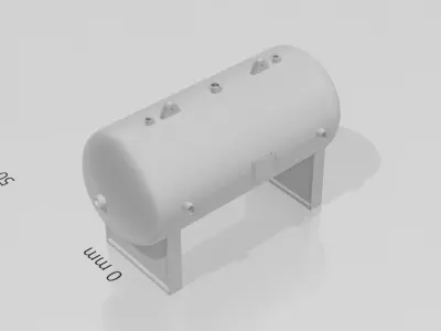 pressure vessel tank 3D print model