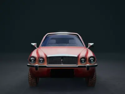Vintage Jaguar 3D model