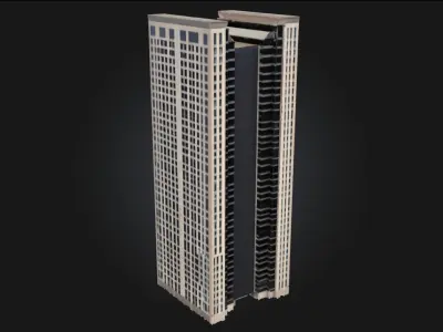 City Spire Tall Urban Landmark for Modern 3D model