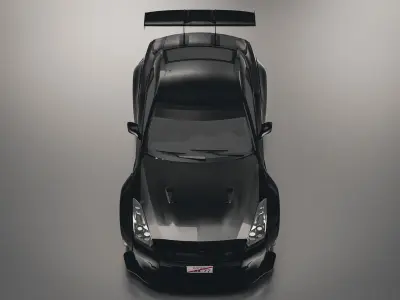 Nissan GTR R35 JDM style Low-poly 3D model