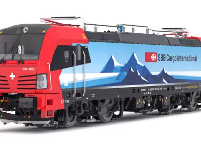 Siemens Vectron Engine SBB Cargo 3D model