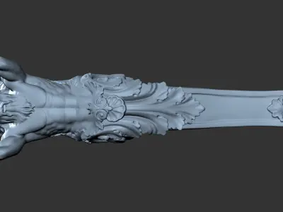 3Dk Man Brcket Pro 3D Print and CNC Model 3D model